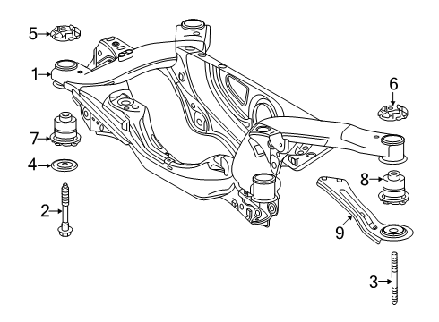 2025 Toyota Camry Suspension Mounting - Rear Diagram