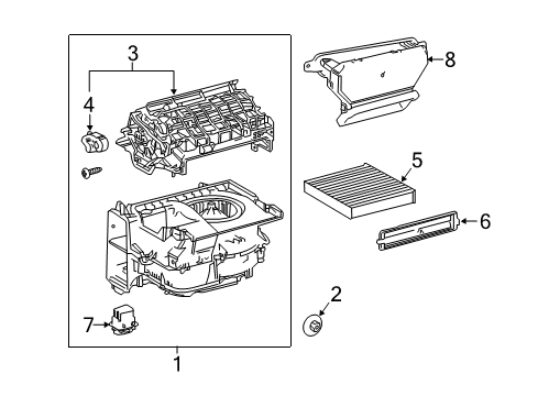 2019 Toyota C-HR Automatic Temperature Controls Diagram