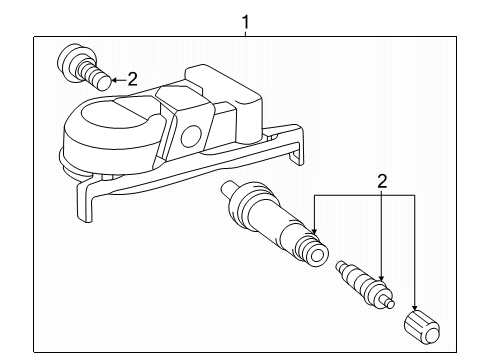 2025 Toyota Crown Signia Tire Pressure Monitoring Diagram