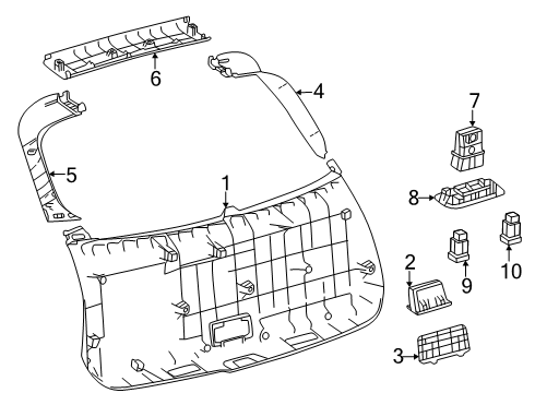 2025 Toyota Crown Signia Lift Gate Diagram