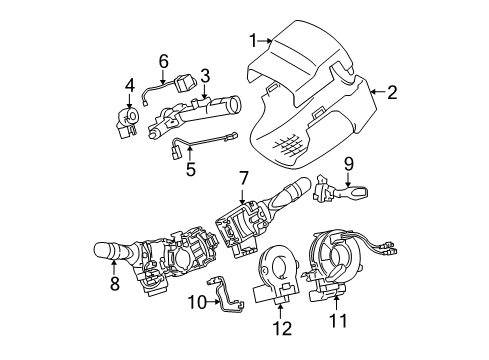 2010 Toyota Avalon Switches - Electrical Diagram 2 - Thumbnail