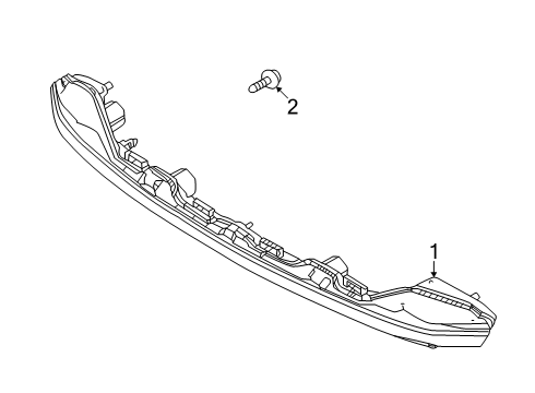 2025 Toyota Crown Daytime Running Lamp Components Diagram