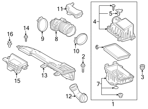 2023 Toyota Corolla Filters Diagram
