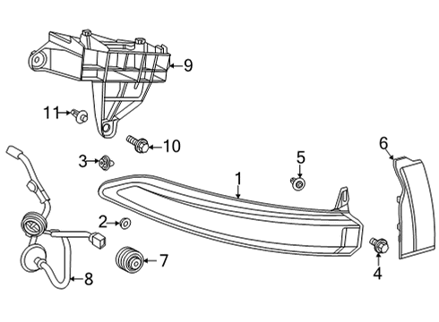 2024 Toyota Venza Bulbs Diagram