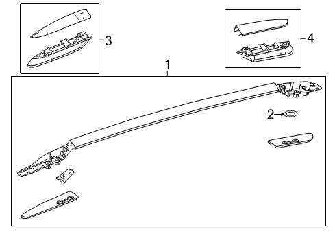 2015 Toyota RAV4 Luggage Carrier Diagram
