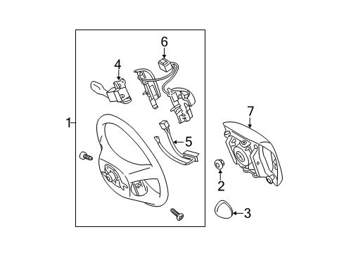 2010 Toyota Camry Steering Wheel & Trim Diagram 5 - Thumbnail