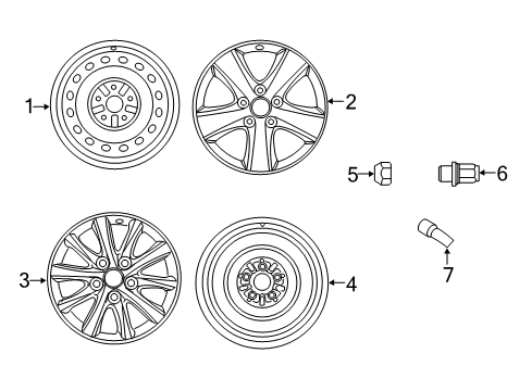 2012 Toyota Camry Wheels Diagram