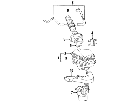 1992 Toyota Camry Sensor, Throttle Position (For E.F.I.) Diagram for 89452-32060
