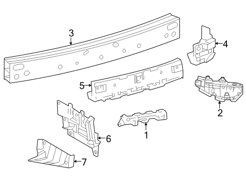 2025 Toyota Crown Bumper & Components - Rear Diagram