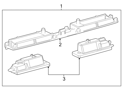 2025 Toyota Crown License Lamps Diagram