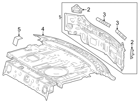2025 Toyota Crown Rear Body Diagram