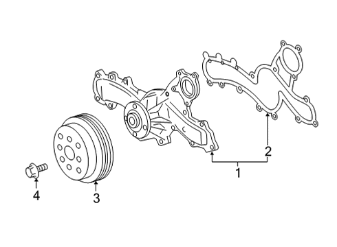 2021 Toyota Highlander Water Pump Diagram