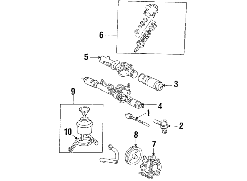 1987 Toyota Celica P/S Pump Diagram