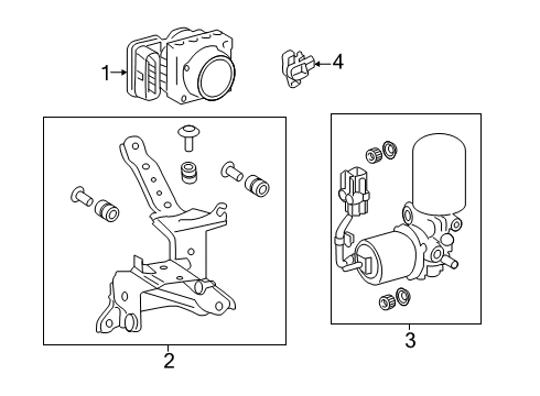 2020 Toyota Avalon Hydraulic System - Brakes Diagram 3 - Thumbnail