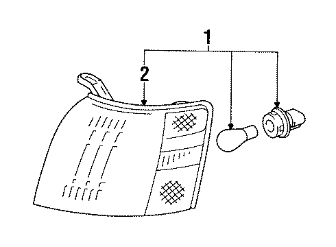 1991 Toyota Tercel Signal Lamps Diagram