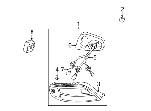 2003 Toyota Solara Combination Lamps Diagram