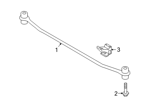 2011 Toyota Matrix Stabilizer Bar & Components Diagram