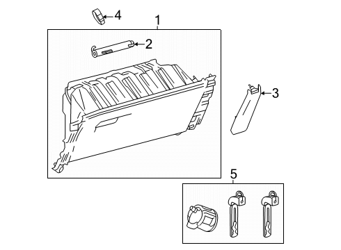 2025 Toyota Land Cruiser Glove Box Diagram