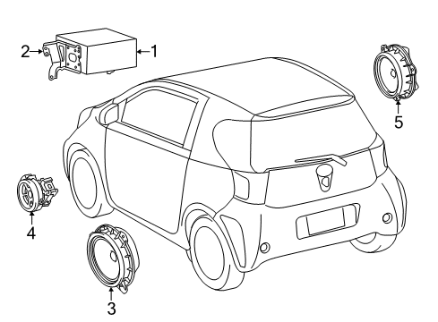 2012 Scion iQ Sound System Diagram