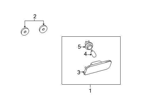 2004 Scion xA Bulbs Diagram