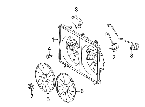 2013 Toyota Highlander Cooling Fan Diagram 2 - Thumbnail