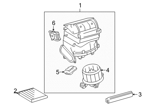 2012 Scion xB Blower Motor & Fan Diagram
