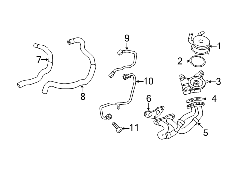 2012 Toyota Sienna Engine Oil Cooler Diagram