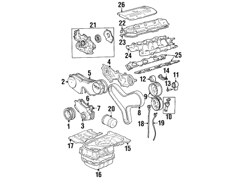 1996 Toyota Avalon Engine Parts Diagram