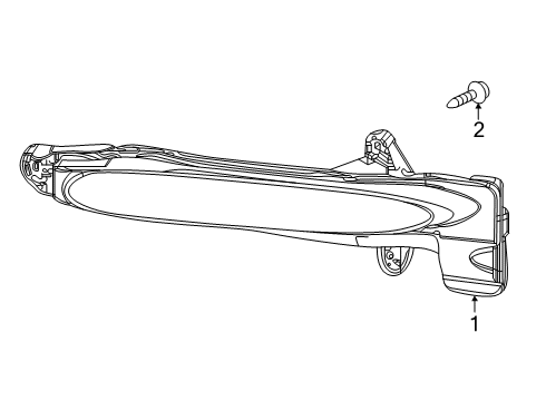 2025 Toyota Corolla Daytime Running Lamp Components Diagram