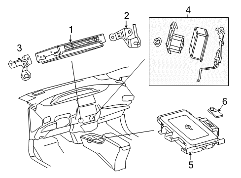 2017 Toyota Prius Prime Communication System Components Diagram