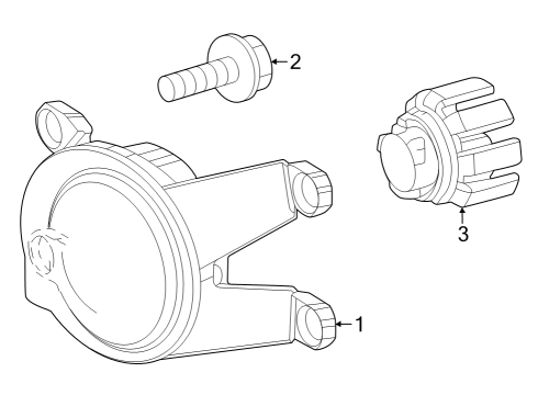 2024 Toyota RAV4 Prime Fog Lamps Diagram 4 - Thumbnail