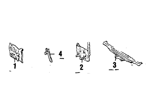 1985 Toyota Celica Radiator & Components Diagram