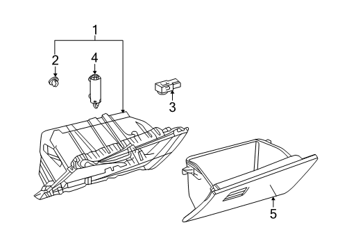2025 Toyota Corolla Glove Box Diagram