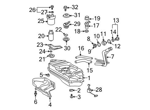 2004 Scion xB Filters Diagram