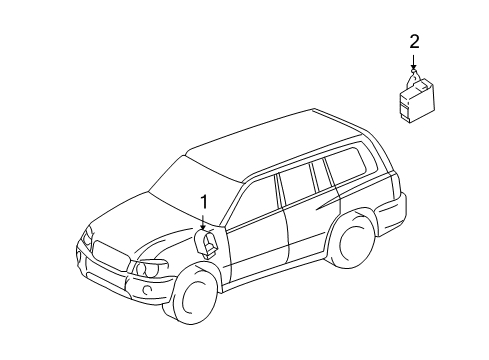 2006 Toyota Highlander Receiver Diagram for 89741-48220