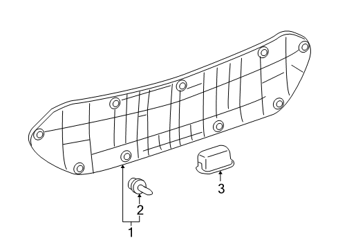2004 Scion xA Interior Trim - Lift Gate Diagram