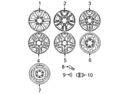 2007 Toyota Sequoia Wheels Diagram