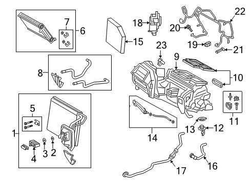2025 Toyota GR Supra A/C & Heater Control Units Diagram