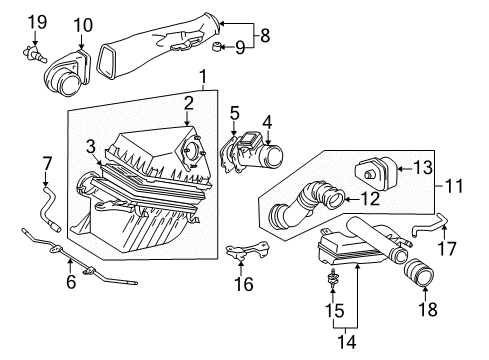 1999 Toyota 4Runner Air Intake Diagram