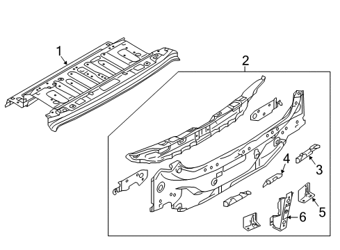 2018 Toyota Yaris iA Rear Body Diagram