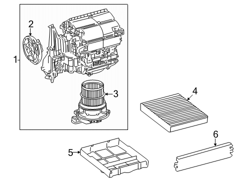 2025 Toyota Camry Blower Motor & Fan Diagram