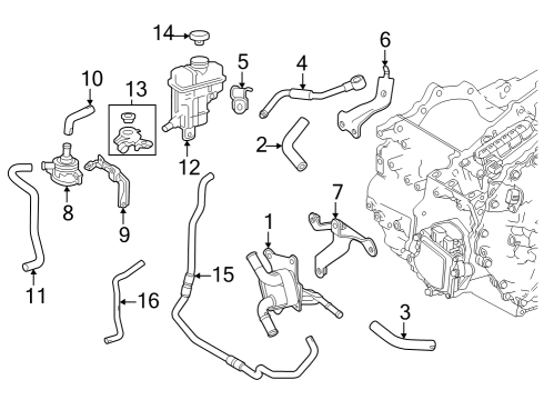 2024 Toyota Crown Oil Cooler - Transmission Diagram 3 - Thumbnail