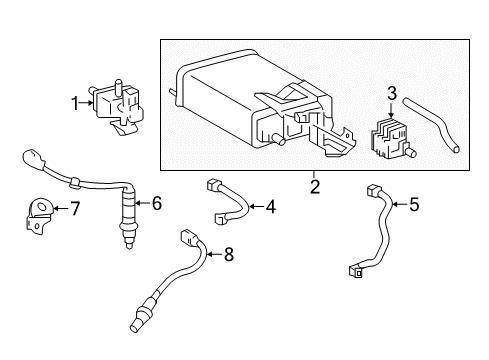 2017 Toyota Tacoma Emission Components Diagram