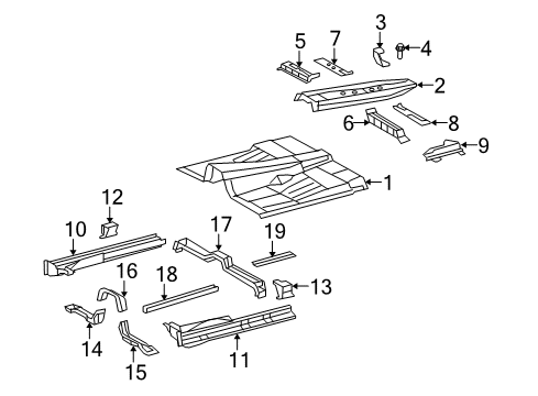 2019 Toyota Sequoia Floor Diagram