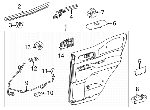 2024 Toyota Land Cruiser Rear Door Diagram 3 - Thumbnail