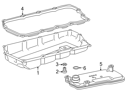 2025 Toyota 4Runner Transmission Components Diagram