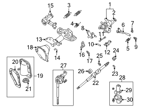 1998 Toyota 4Runner Upper Bracket Diagram for 45280-35370