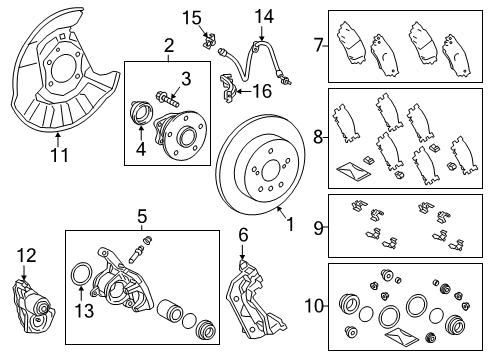 2024 Toyota Camry Brake Components Diagram 3 - Thumbnail