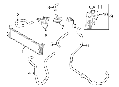 2025 Toyota Sienna Inverter Cooling Components Diagram