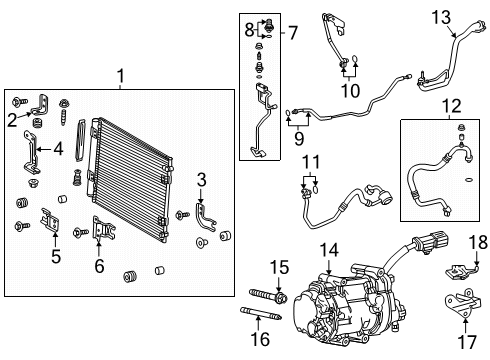 2025 Toyota 4Runner Tube&Accessory Assembly Diagram for 88710-60Q70